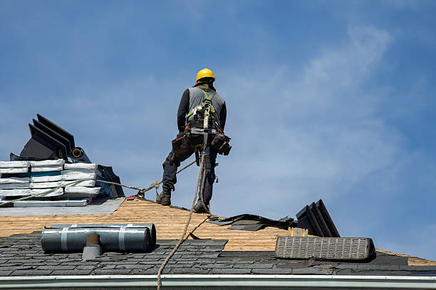 Professional Storm Damage Roof Repair technician working in Attica, MI